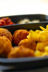 beer snacks packed on the table