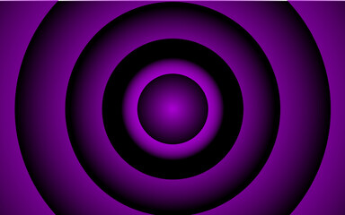 Abstract vector decorative background with circles in shiny gradient colors	