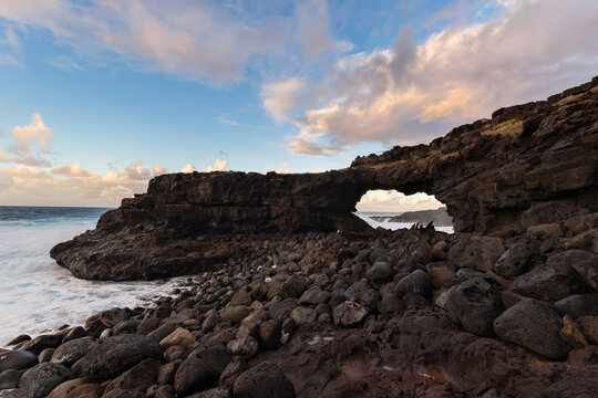 Arch of Tejina in Tenerife Island, Spain