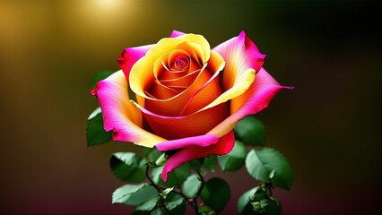 Fototapeta premium Colorful Rose