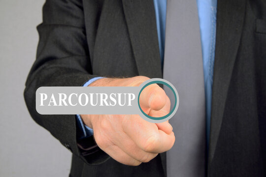 Concept de connexion sur le site internet Parcoursup
