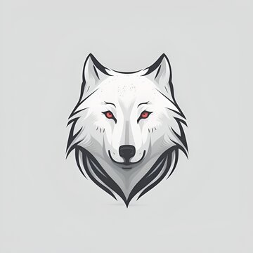 a wolf logo, generative AI