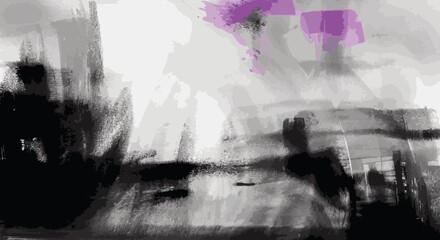 black with purple background in the form of a blot