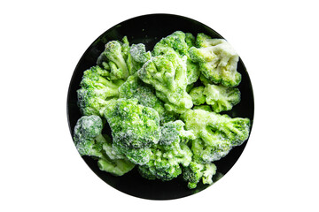 broccoli frozen vegetable meal food snack on the table copy space food background rustic top view