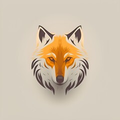 Obraz premium a wolf logo, generative AI