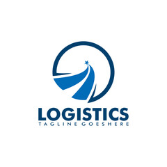 Logistics company vector logo, Delivery service logo