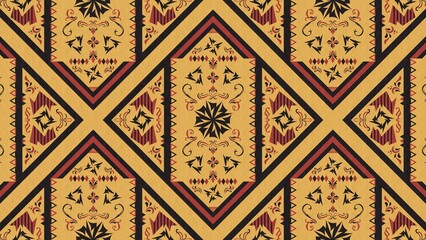 Vintage decorative illustrations Background – (antique, textile, fabric, decoration, texture, diamond, seamless, Ornament, golden)