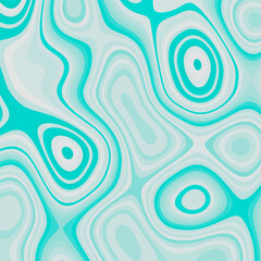 Fototapeta na wymiar Turquoise Swirl Retro Abstract Pattern Design