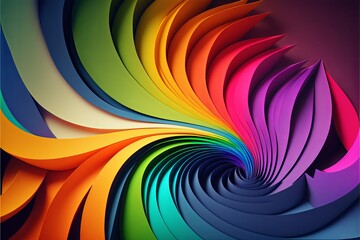 Naklejka premium Abstract pride rainbow background wallpaper - generative ai