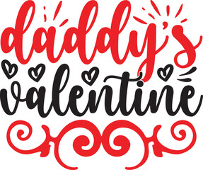 Daddy's Valentine Svg