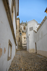 View and architecture of the beautiful town of Evora in Portugal