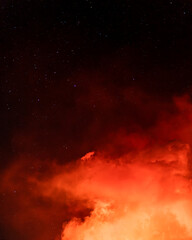eruption of the volcano on the island of La Palma