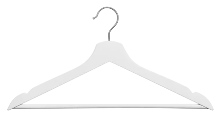 Fotobehang White clothes hanger cut out © Yeti Studio