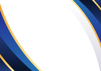 Modern blue and gold shape background