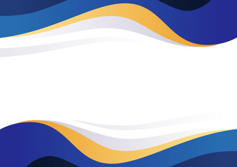 Modern blue and gold shape background