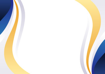 Modern blue and gold shape background