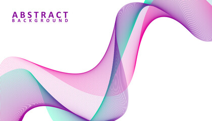 Creative abstract gradient waves background