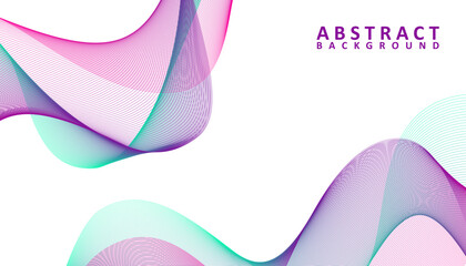 Creative abstract gradient waves background