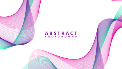 Creative abstract gradient waves background