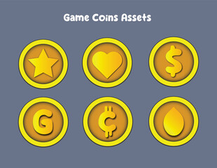 Game Gold and Coins Assets 
