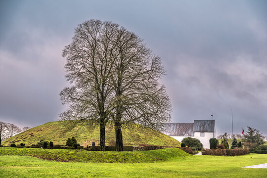 Jelling national monument, church and mound, Denmark