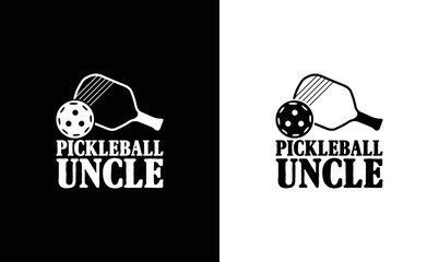 Pickleball Uncle T shirt design, typography