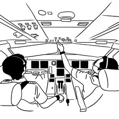 pilots in cockpit © ahmadist