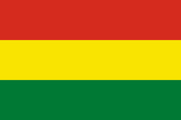 Obraz premium Bolivia flag wave isolated on png or transparent background