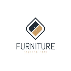 Minimal Furniture company logo design 