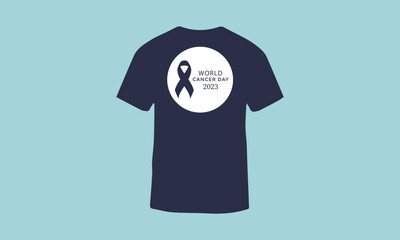 Wold  cancer day, T-shirt design , wold cancer day t-shirt design 