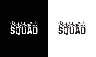 Pickleball Squad T shirt design, typography