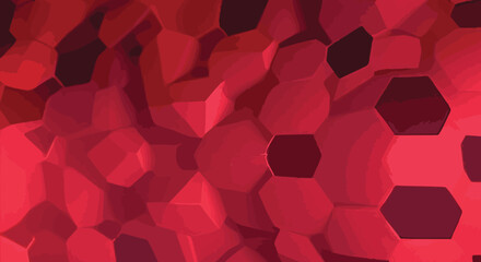 Dark Red vector layout with hexagonal shapes. eps10
