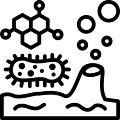 chemosynthesis line style icon