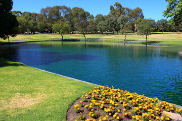 Rymill park in Adelaide in Australia 