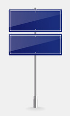 Obraz premium Direction sign board, street signage boards and green directing signboard pointer. vector illustration