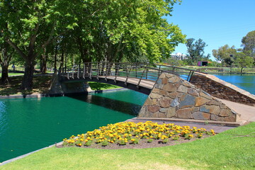 Rymill park in Adelaide in Australia 