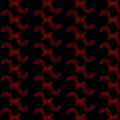 seamless pattern with red hearts