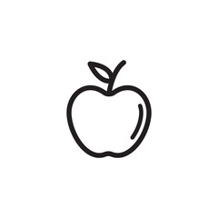 Fruit apple icon vector logo design template