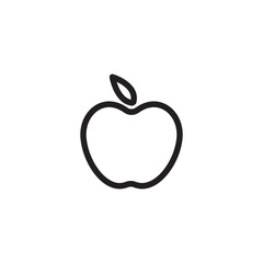 Fruit apple icon vector logo design template