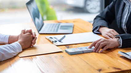 Officers are accepting bribes from customers or competitors in order to obtain certain needs.