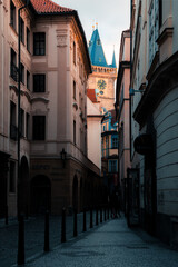 narrow street prague