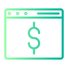 web page gradient icon