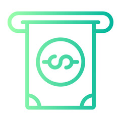 withdraw gradient icon