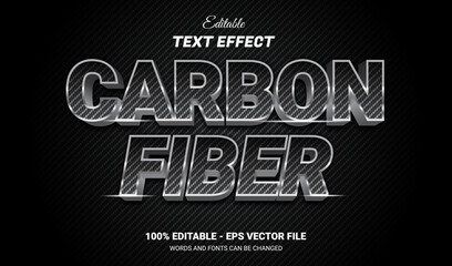 Carbon Fiber Vector Editable Text Effect Template