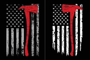 Thin Red Line Axe Design
