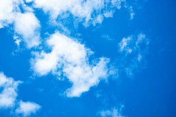 The vast blue sky and clouds sky