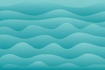 Obraz premium blue, turquoise background in the form of abstract waves