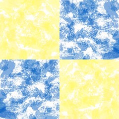 Draw lines with colors, blue and yellow, Design, Fabric patterns, Use as background image.