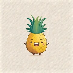 a cute shibi pineapple, generative AI