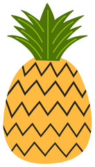 Stylized Zigzag Pineapple